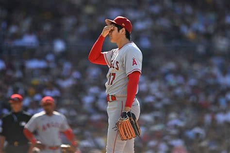 Angels’ Ohtani leaves with blister after giving up 2 homers in 8-5 loss to Padres, Musgrove